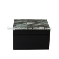CPA-BPSBS New Zealand Paua Shell Jewellery Box with Black Paint Square